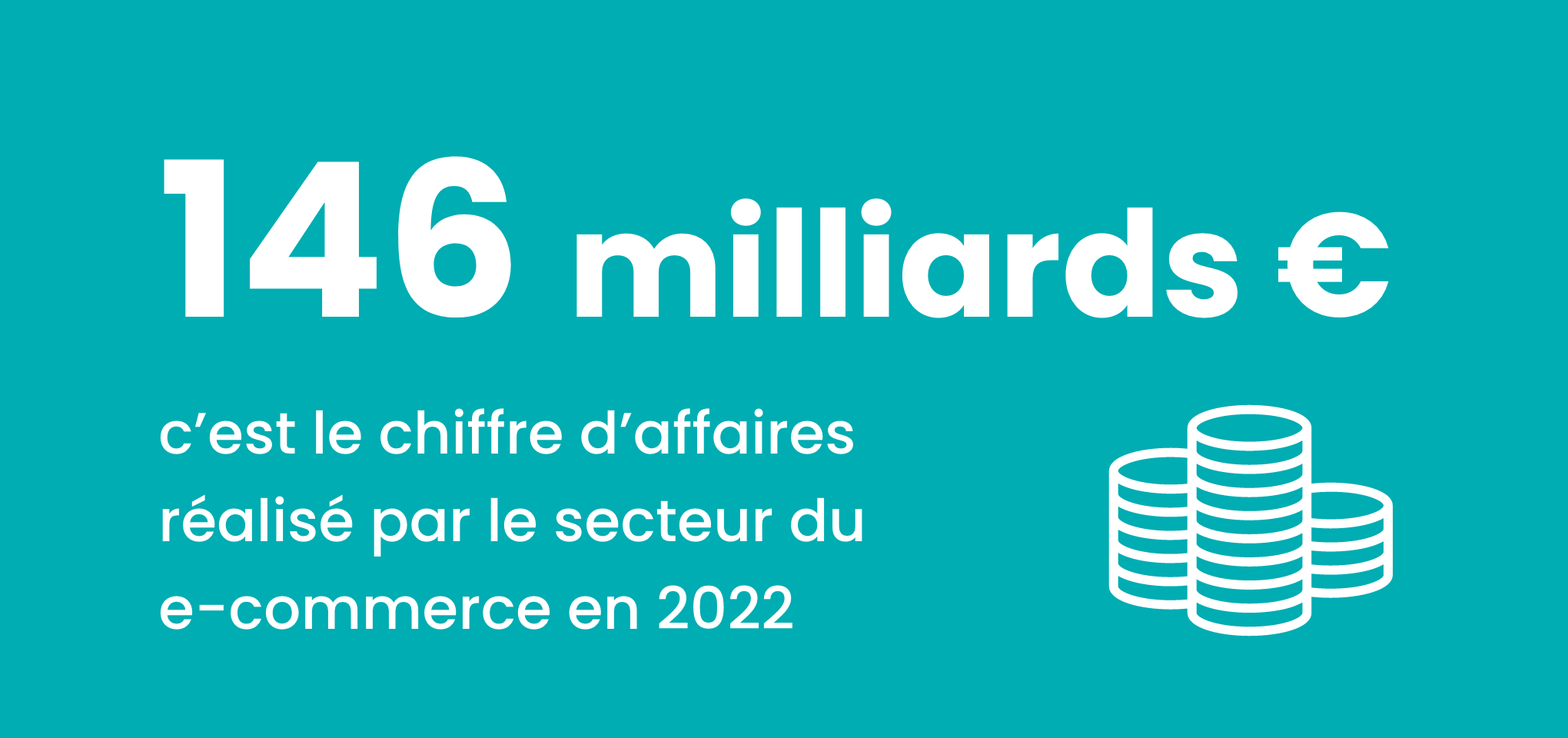 c’est le chiffre d’affaires réalisé par le secteur du e-commerce en 2022.