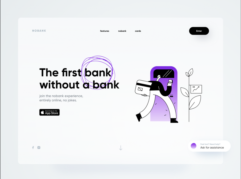 Une belle home page minimaliste à forte identité. Une belle home page minimaliste à forte identité.
