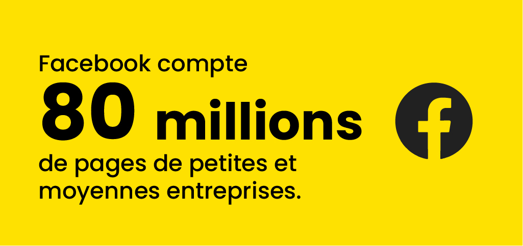 chiffres sur le nombre de page professionnelles sur Facebook