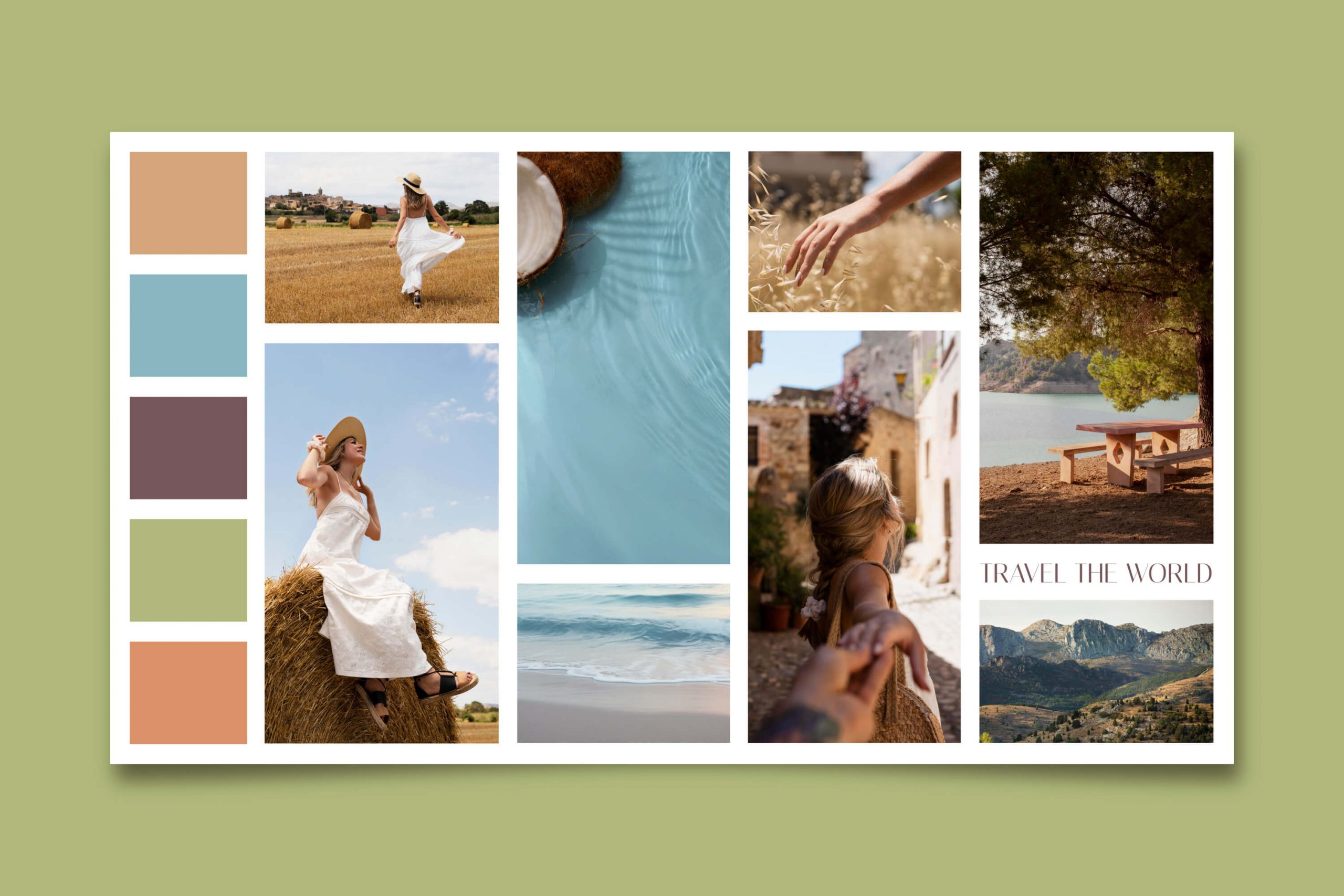 Moodboard préparé par l'équipe créative