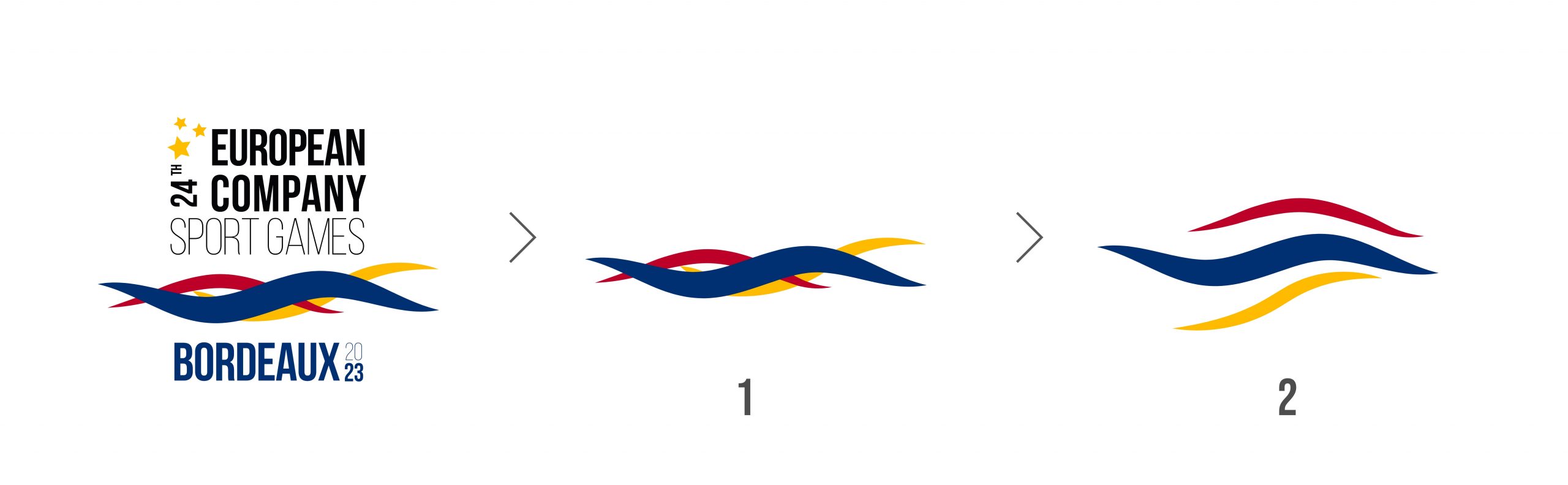 Branding Jeux Européens du Sport d'Entreprise Bordeaux 2023