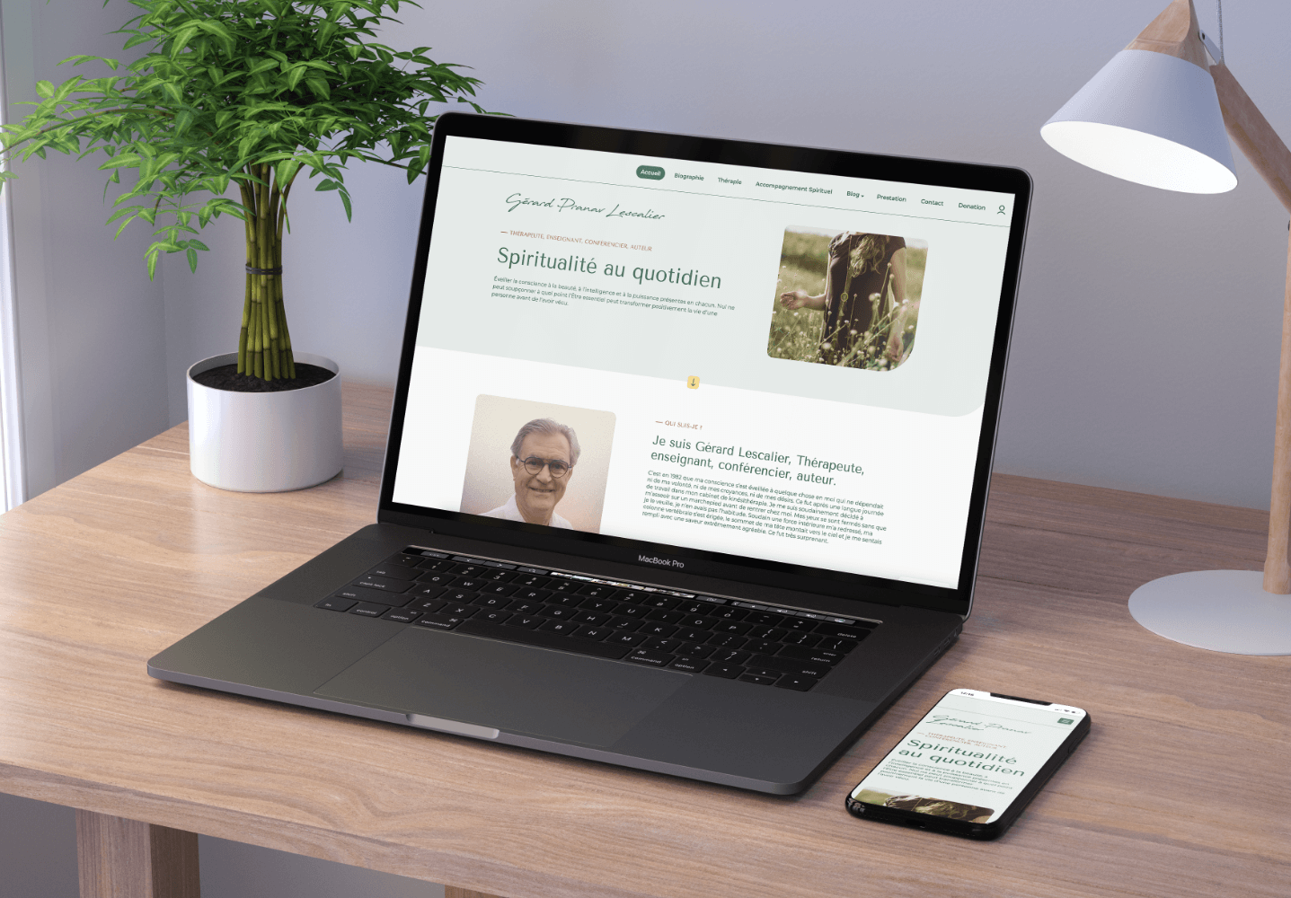 Site web - page d'accueil