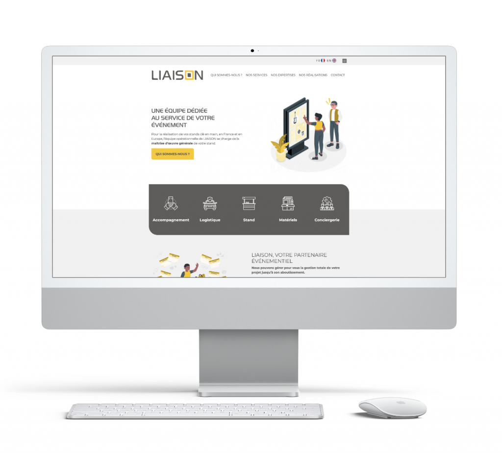 Site web Liaison - accueil desktop