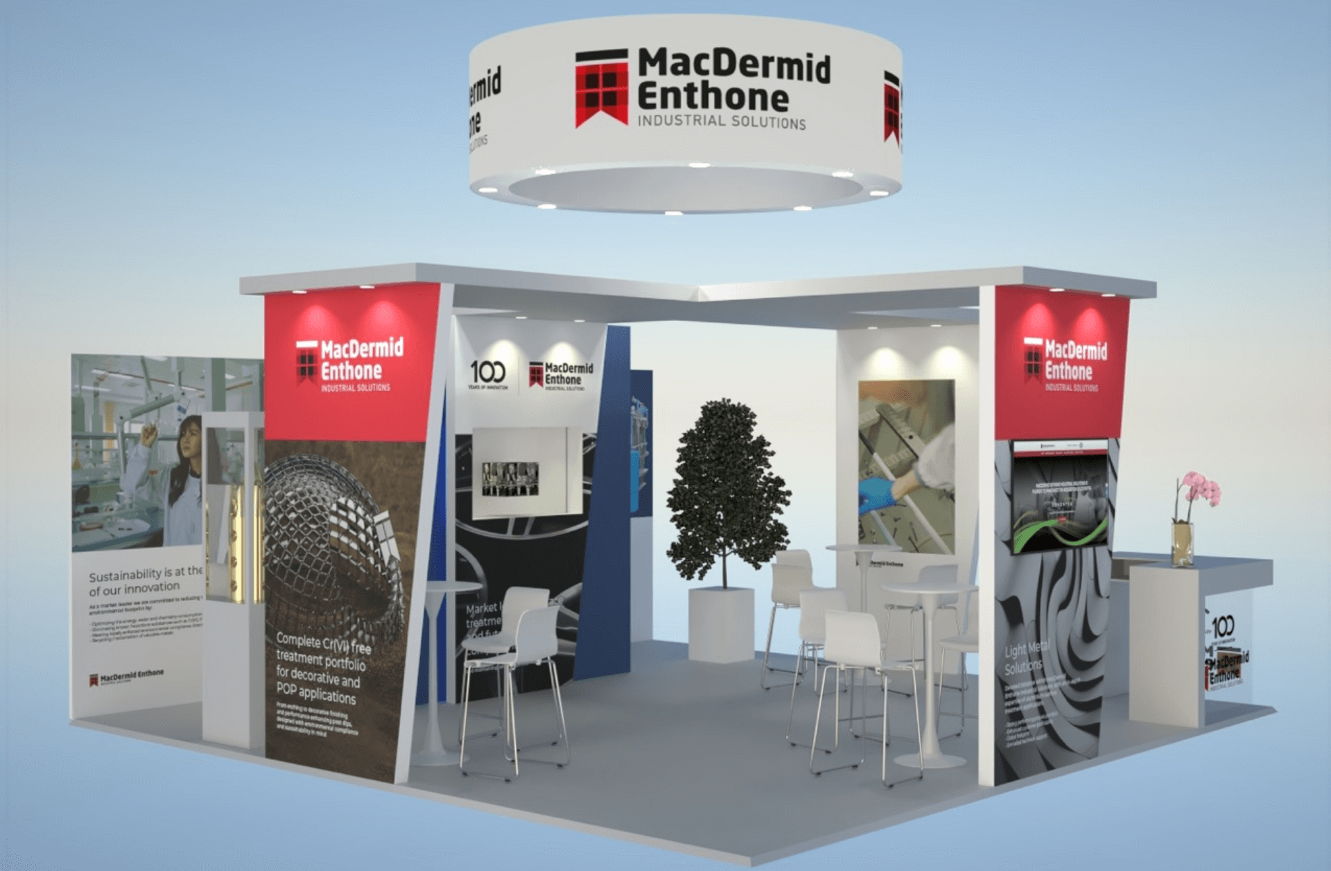 image-evenementiel-3D-stand-apres-habillage-MacDermid-Enthone-agence-conseil-en-communication-Letb-synergie