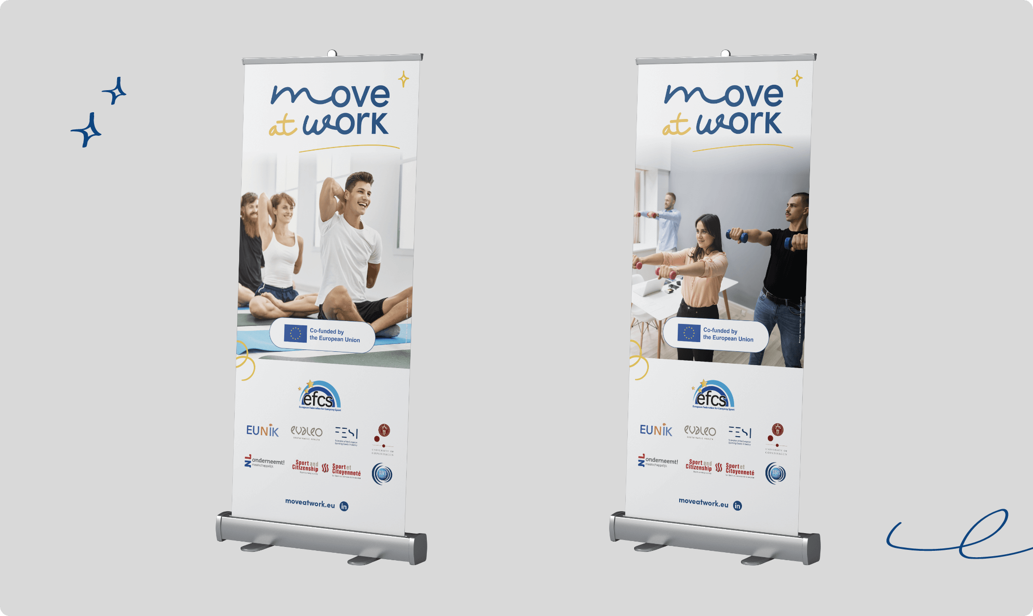 Support print Move at work - Roll up