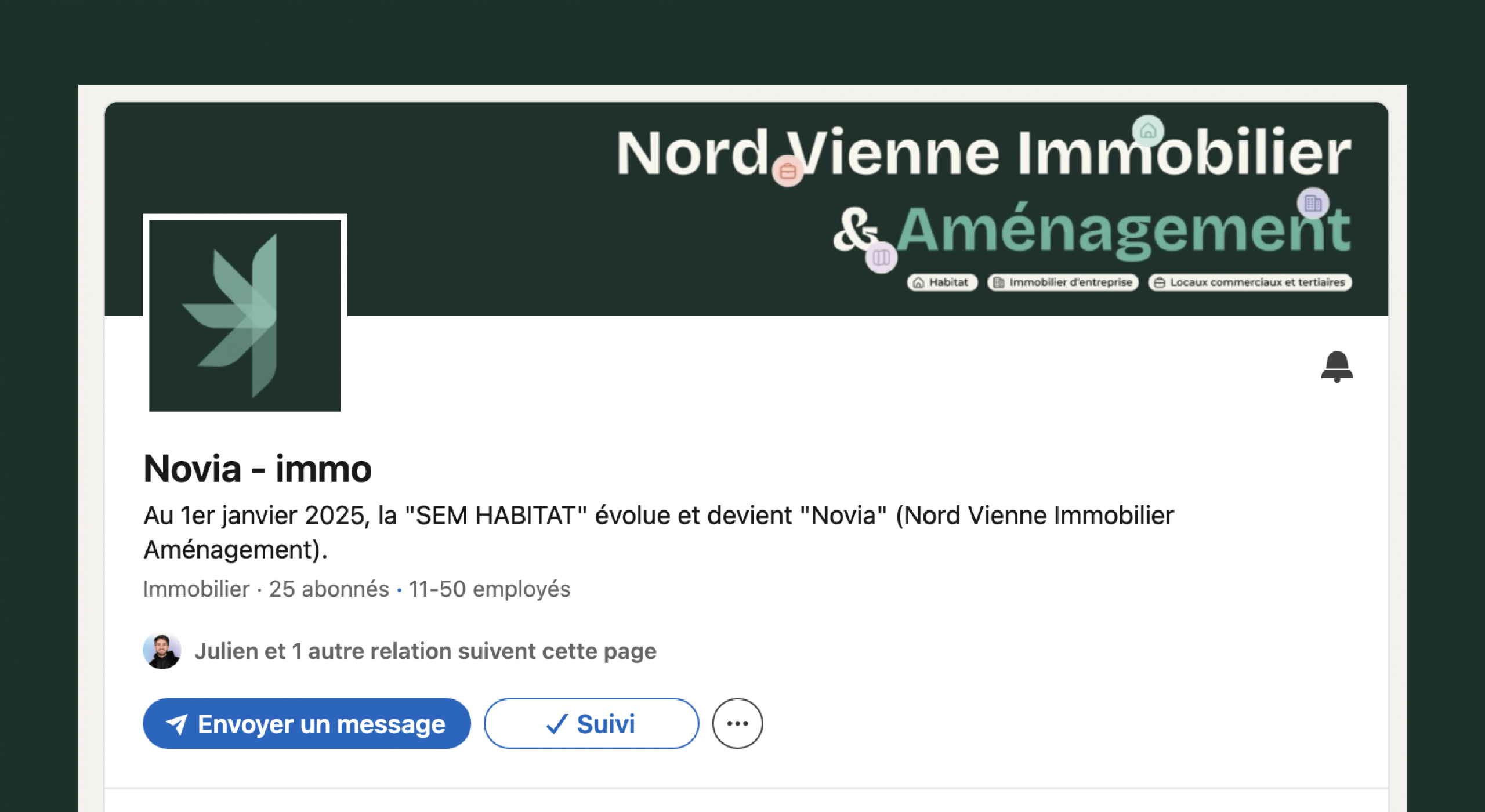 Réseaux sociaux Novia